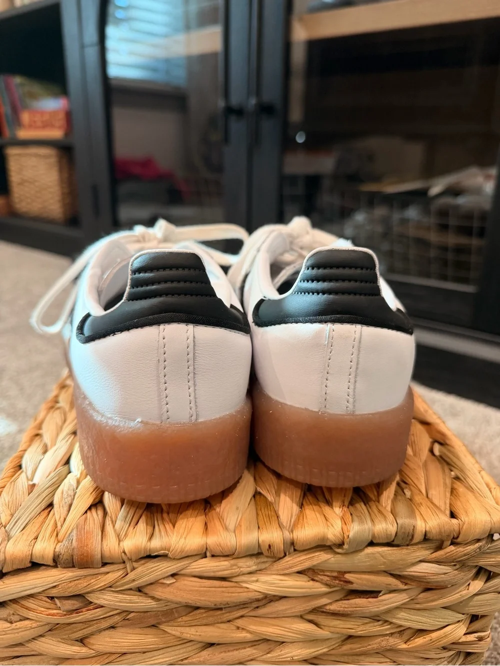 Adidas Samba XLG White Black Gum Platform Sneakers Women’s Size 6
